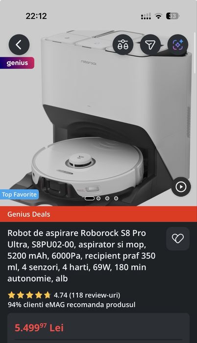 Roborock S8 Pro Ultra Ca NOU