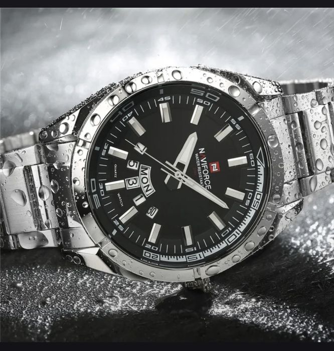 NaviForce Yangi soat! Suv utkazmidi, stalnoy, karobka! Dostavka bor