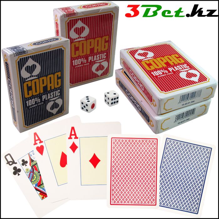 Пластиковые карты для покера COPAG. Poker. Покер 100% пластик