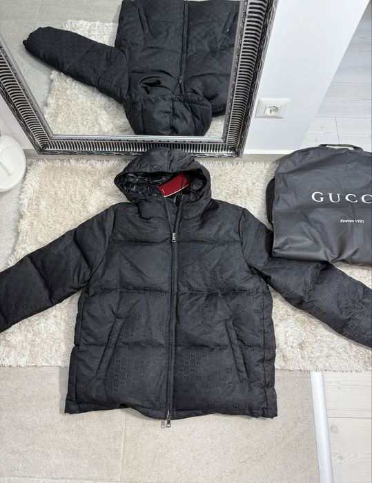 Geaca de iarna Gucci cu puf natural colectie noua