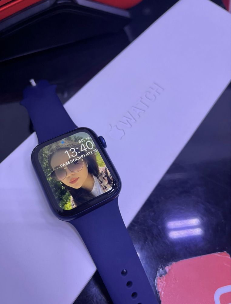 Apple Watch 6 , 44 mm коробка зарядка