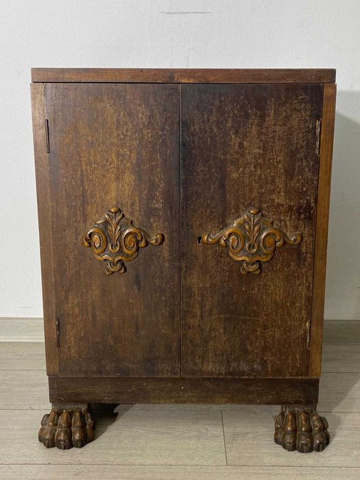 Comodă Vintage din Lemn; Noptieră Vintage