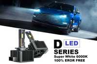 D1S LED крушки за xenon +390%, Canbus, комплект