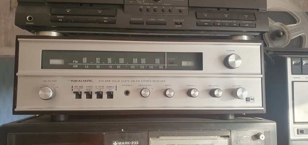 Продаётся дека Technics rs-tr212, и Realistic sta-65b sterio recever