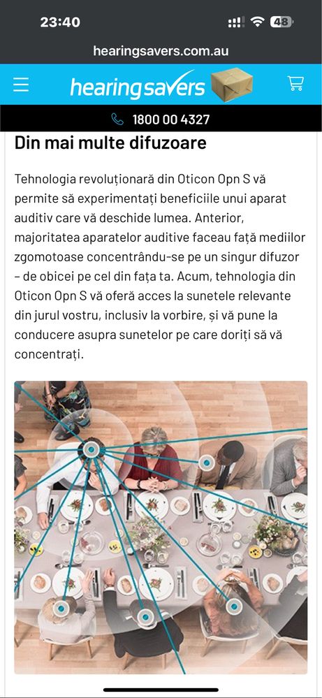 proteza auditiva noua,nepurtata,Oticon OPN S 1