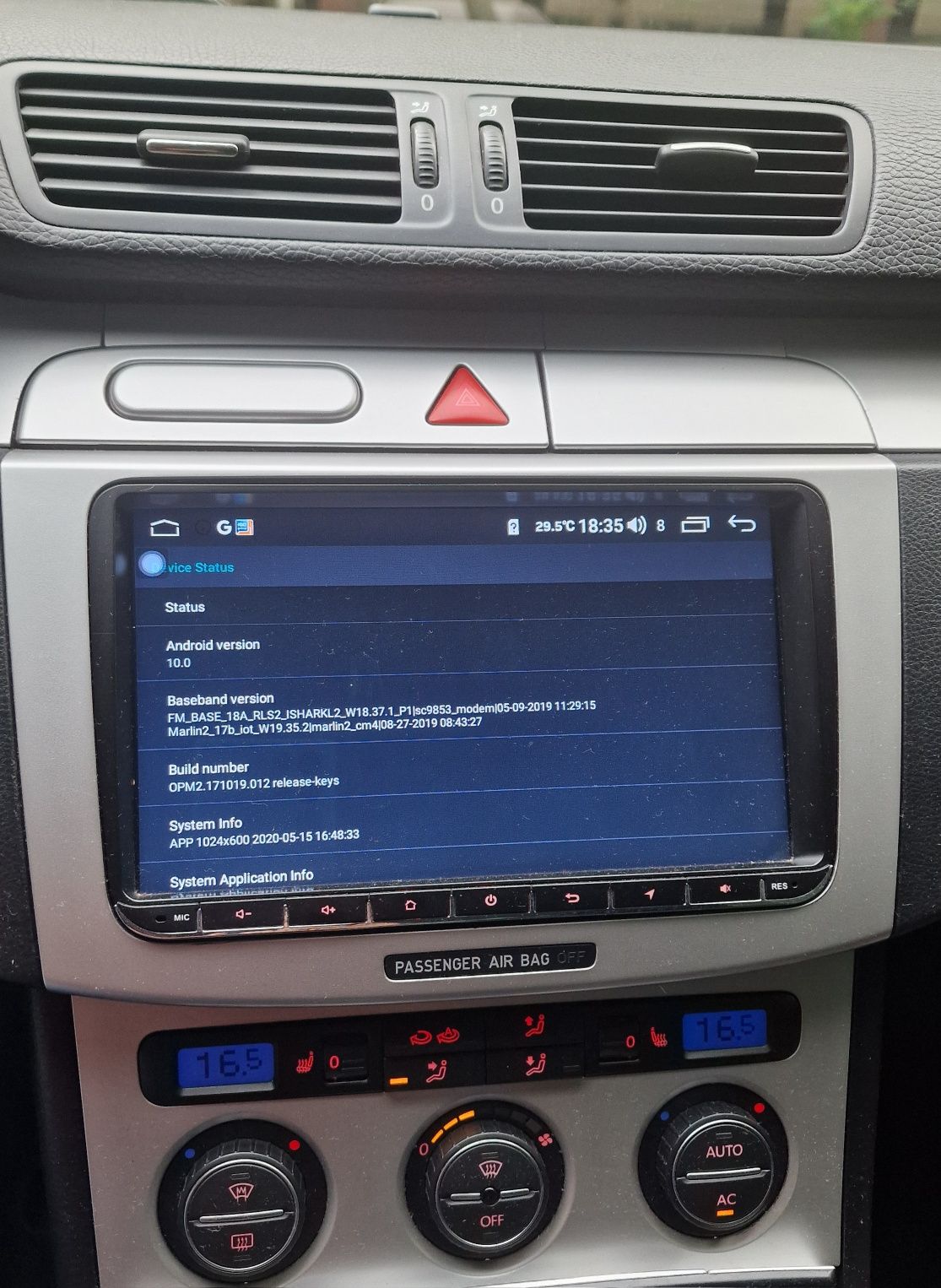 Navigatie, 9", android 10, 2gb ram, 32 gb rom, octa core, VW Passat B6