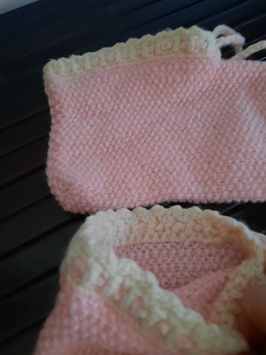 Papuci noi crosetati manual mărimea L