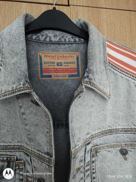 Jachetă de blugi Diesel, D Bas 0eiaw pentru bărbați (Super Pret).