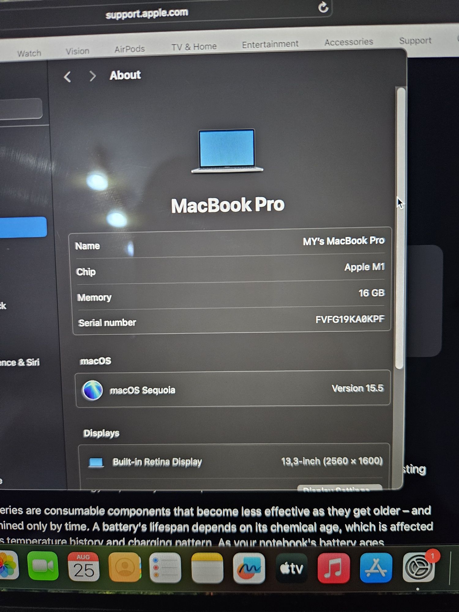 Apple MacBook Pro 13' M1 1TB SSD 16GB 8 core CPU