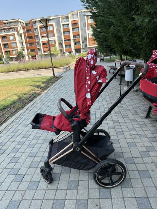 Cybex E-Priam petticoat , пълен комплект с електрическо шаси