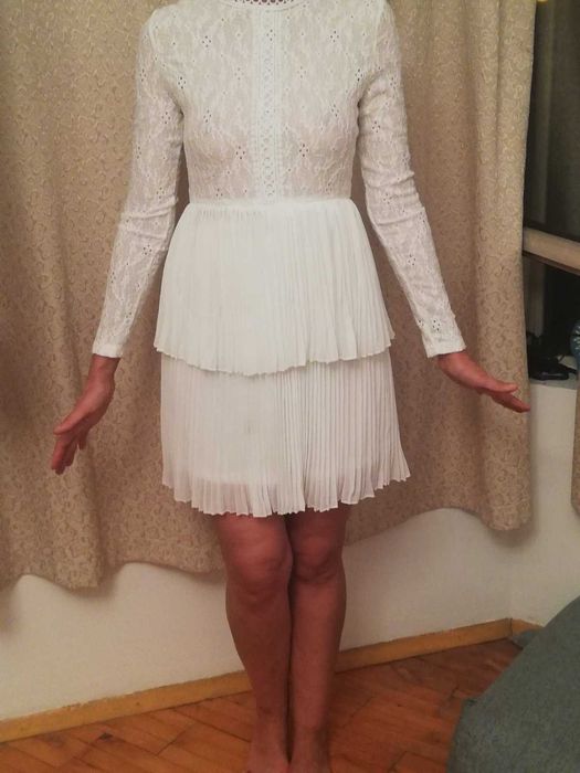 Бяла рокля размер L