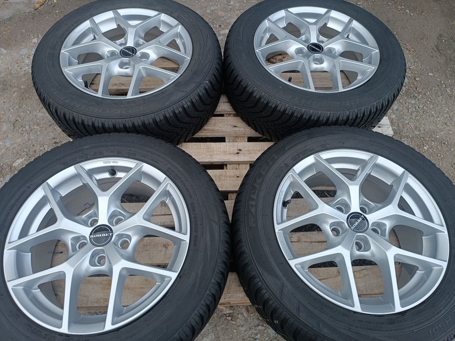 Лети джанти 16ки 5х108 Borbet + зимни гуми 205/60/16 Falken