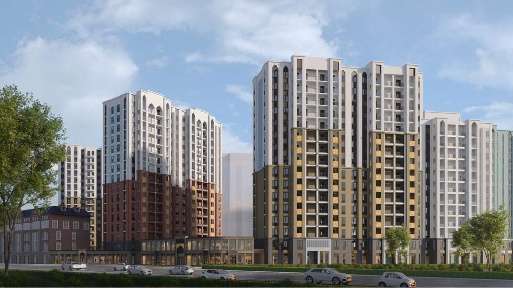 Новостройка Assalom Bog’lar Golden House 2/9/16, 40м2. Предчистовая