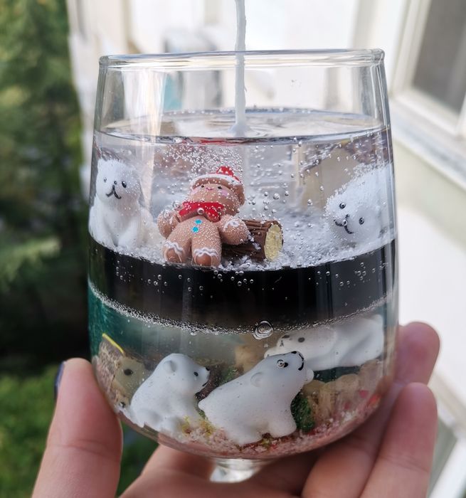 Коледни чаши и бурканчета свещи