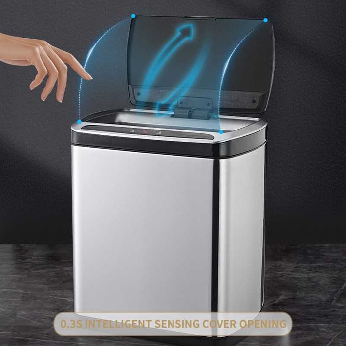 Cos de gunoi inteligent, cu senzor automat infrarosu, Capacitate 20 l,