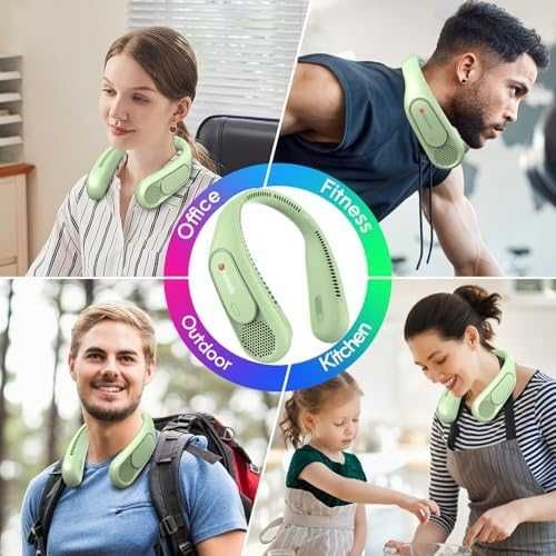 Нов Мощен преносим вентилатор за врат 3 скорости спорт лято охлаждане