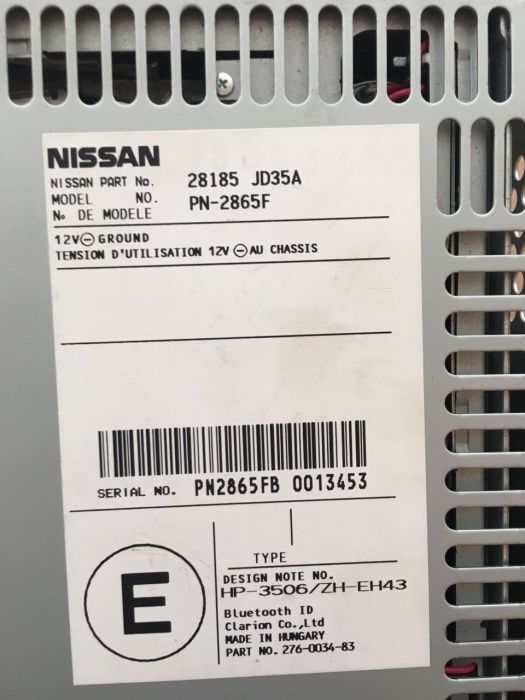 Автомагнитола на 6 дисков + радио для Nissan Qashqai