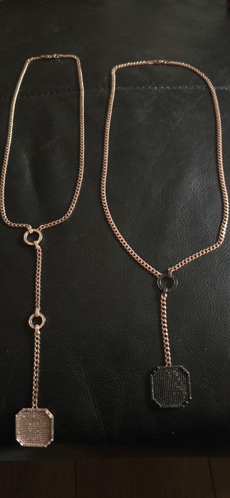 Lănțișoare argint aurit roze