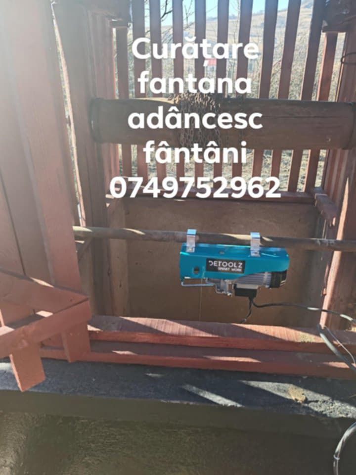 Curatim fântâni adâncime fântâni