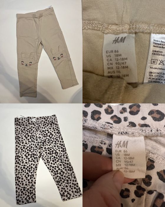 Lot pantaloni/ colanti bebe, marimea 86