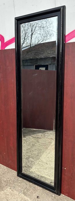 Oglinda Vintage de cristal cu rama din lemn masiv 200x65 cm