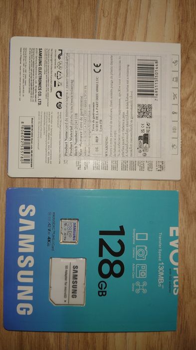 Vând card de memorie Samsung EVO PLUS 128GB microsdxc UHS-I A2 V30 4K