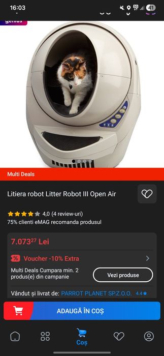 Litieră automată robot 3
