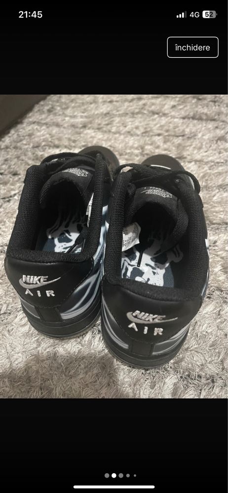 air force 1 skeleton marimea 39