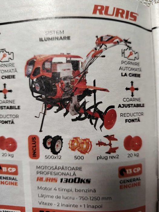 Vind motocultor cu remorca