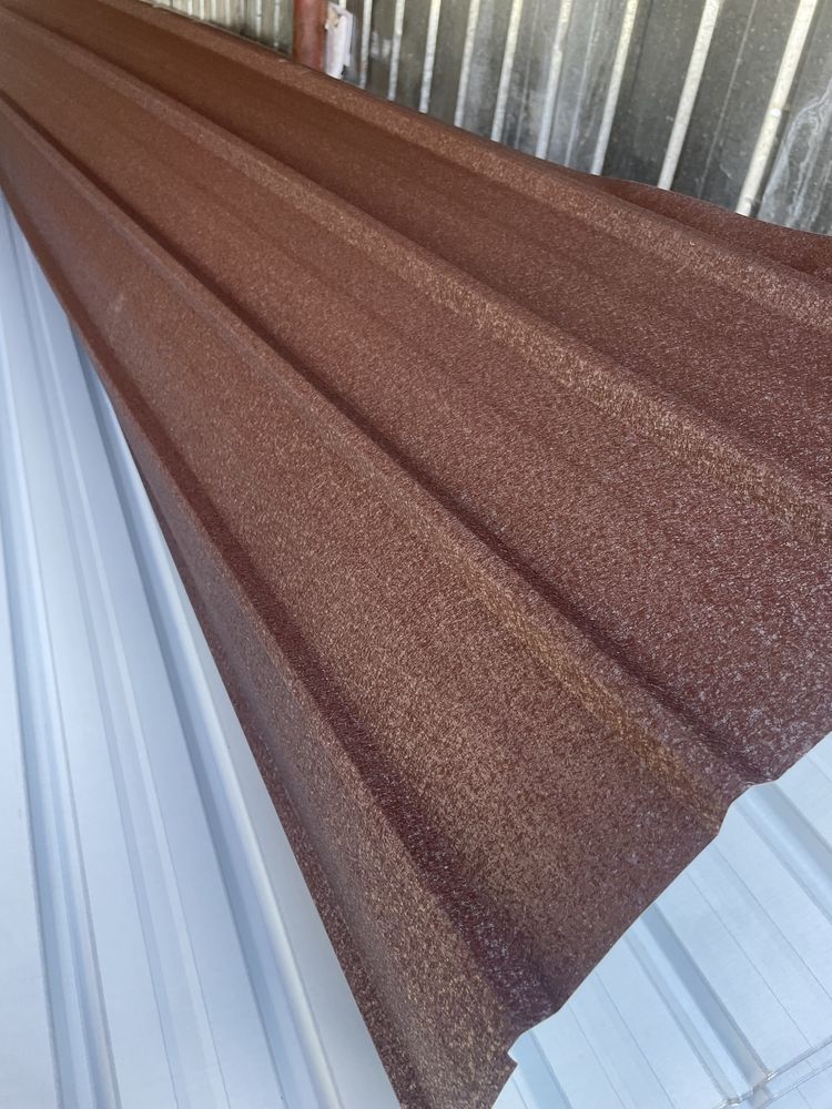Tabla cutată maro mat de 0,4 mm