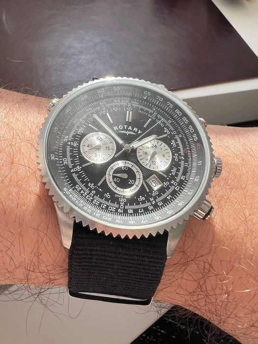 Ceas Rotary Navitimer, Pilot, Chronograph, Quartz
