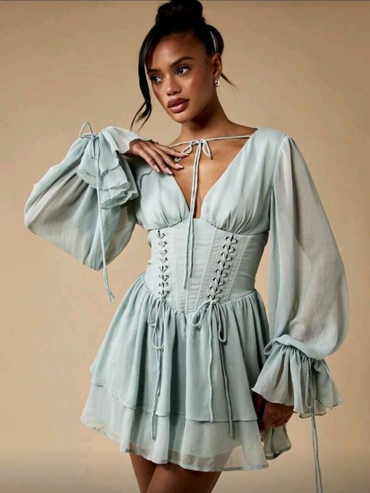 MISSGUIDED рокля бохо корсет М размер