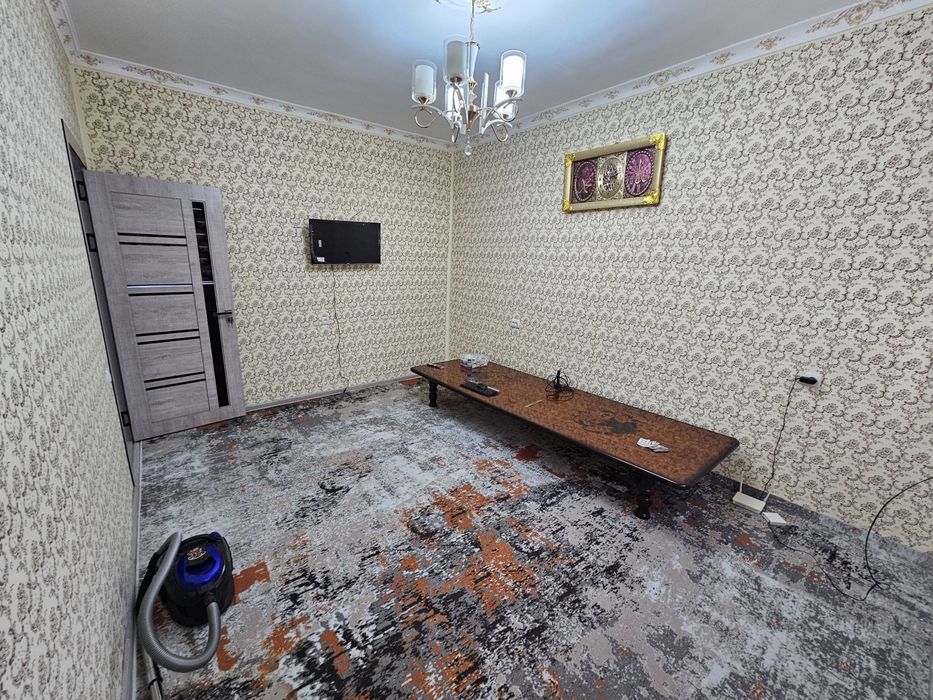 Ижарага 3 хоналик квартира 1-каватдан берилади. Янги Дом.
Барча жихозл