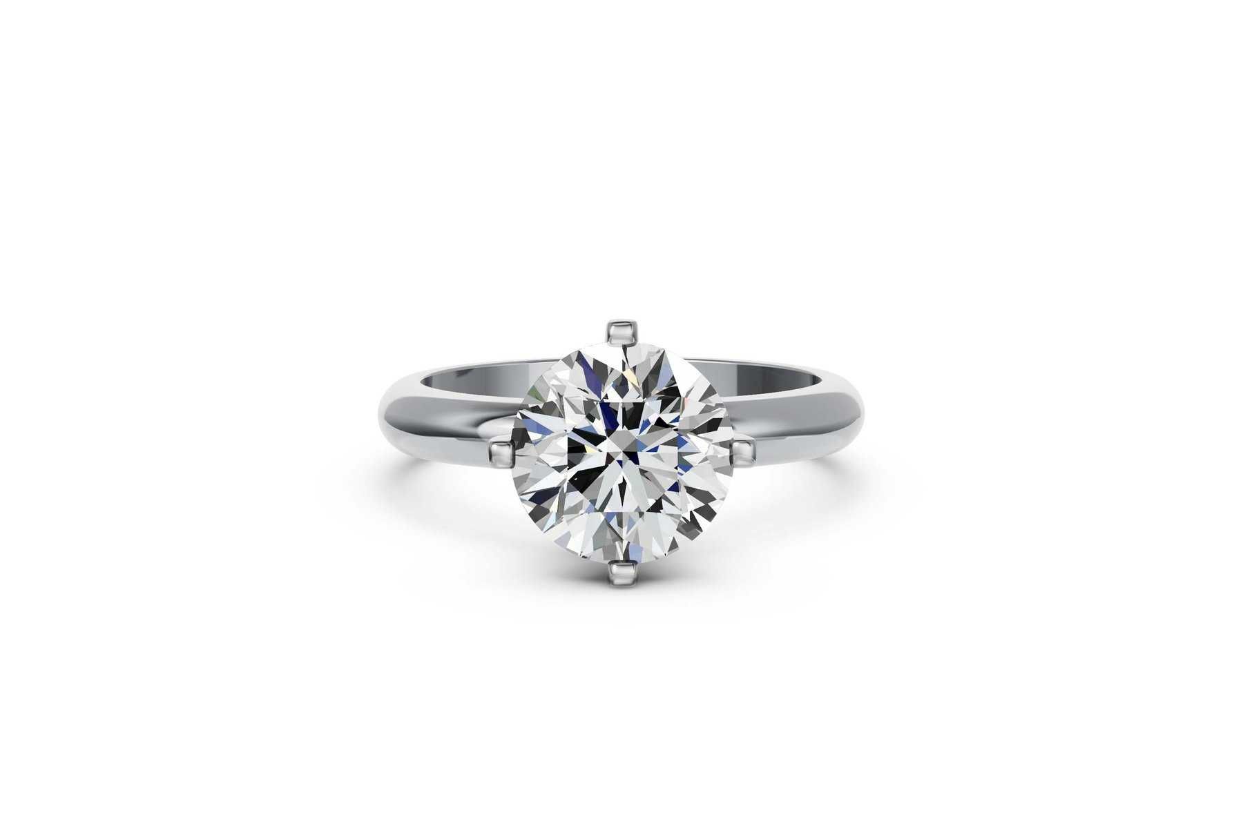 Inel de logodna aur 14k + diamant 3 ct – IGI certificat – nou