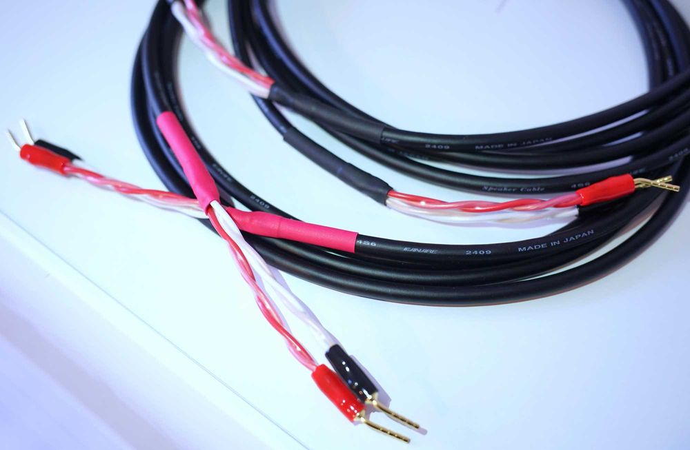 Canare Japan - Cabluri audio boxe 3m lungime mufe PIN, QUAD