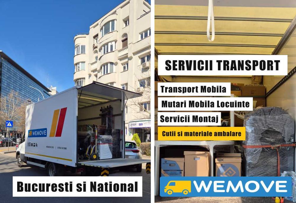 Transport Mobila București | Montaj Mobila | Cutii materiale ambalare
