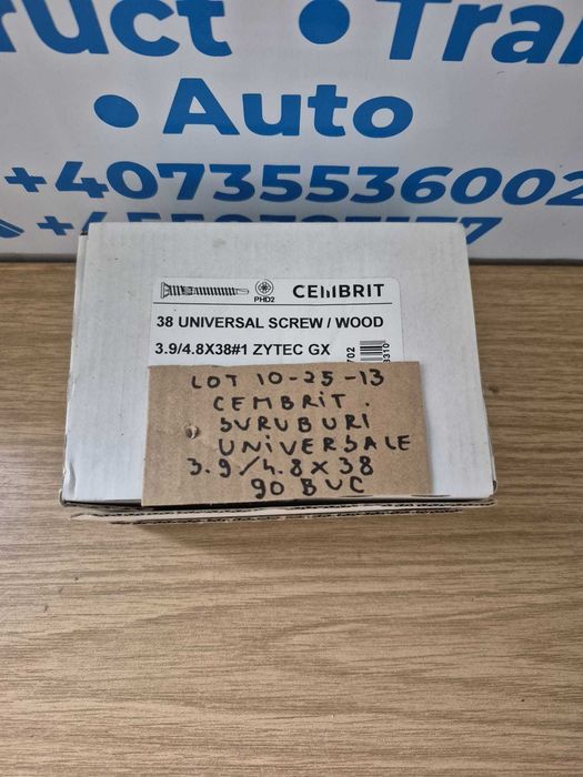 cembrit suruburi universale - 3.9/4.8x38 mm - lot 10-25-13