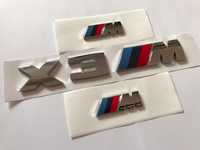 Set Emblema BMW X3M aripi/spate abs originale crom