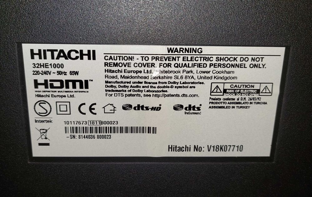 Телевизор  HITACHI 32 инча