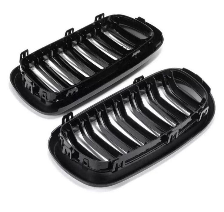Set grile duble Capace oglinzi Negru lucios BMW M X5 F15 X6 F16