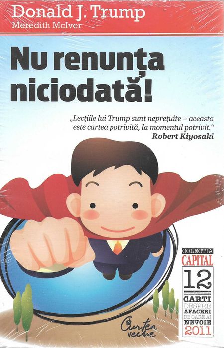 Super carte motivationala Donald Trump Mciver Nu renunta niciodata