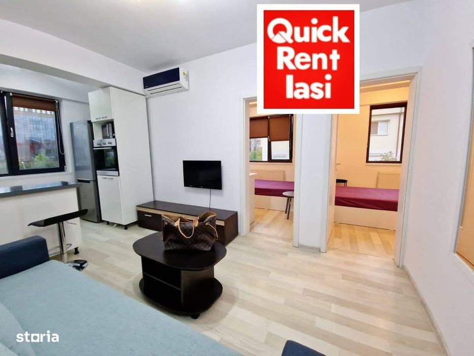 Palas Mall Bloc Nou Apartament 2 Dormitoare + Living Open Space Modern