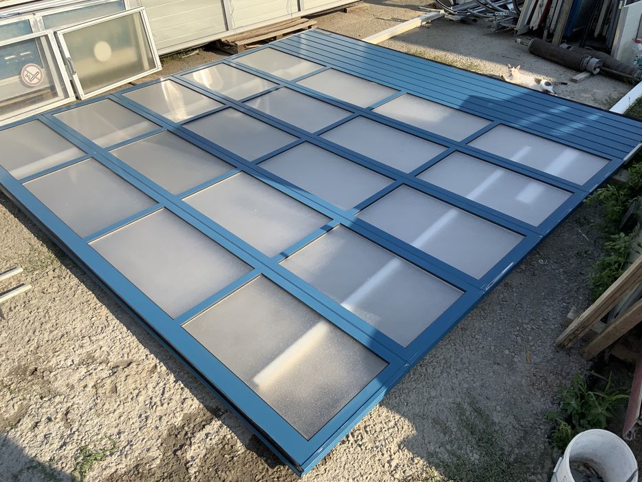 USA SECTIONALA INDUSTRIALA  poarta hala garaj H 420 x L 404 GARANTIE