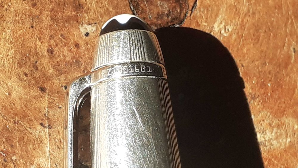 химикалка Монблан Montblanc Meisterstuck Solitaire 164S сребърна