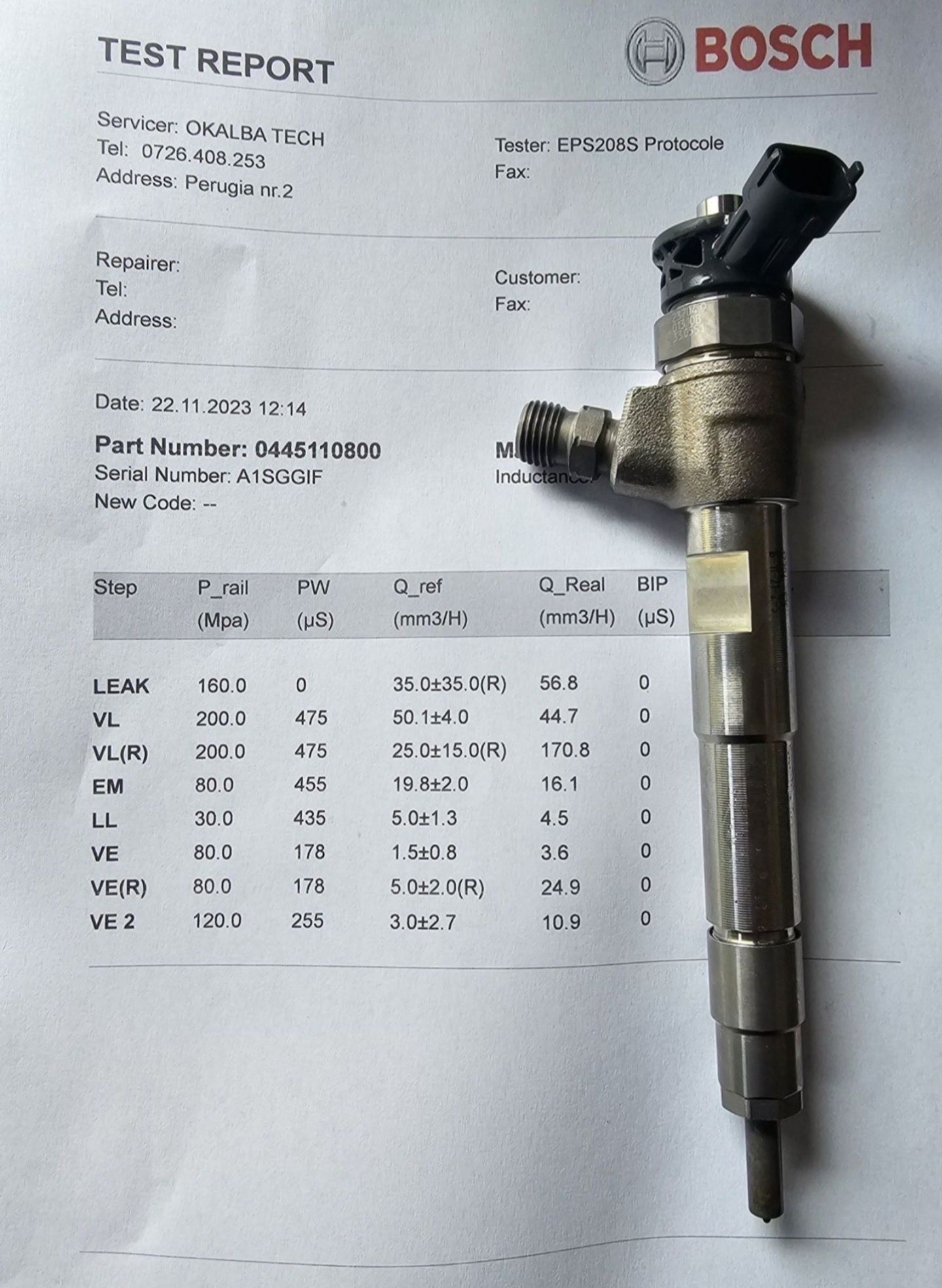 Injectoare diesel si benzina reconditionate profesional