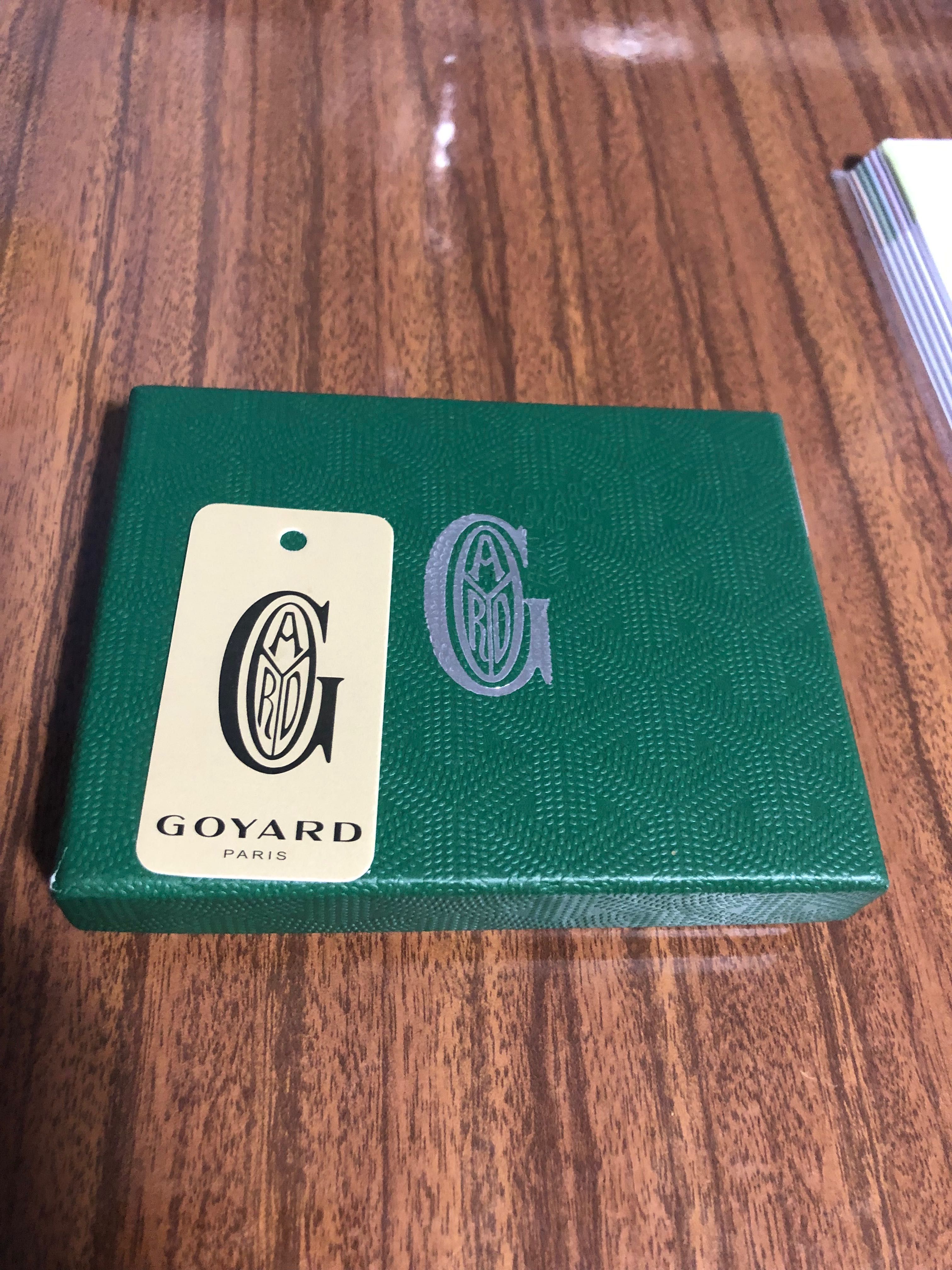 Goyard card holder чисто нов