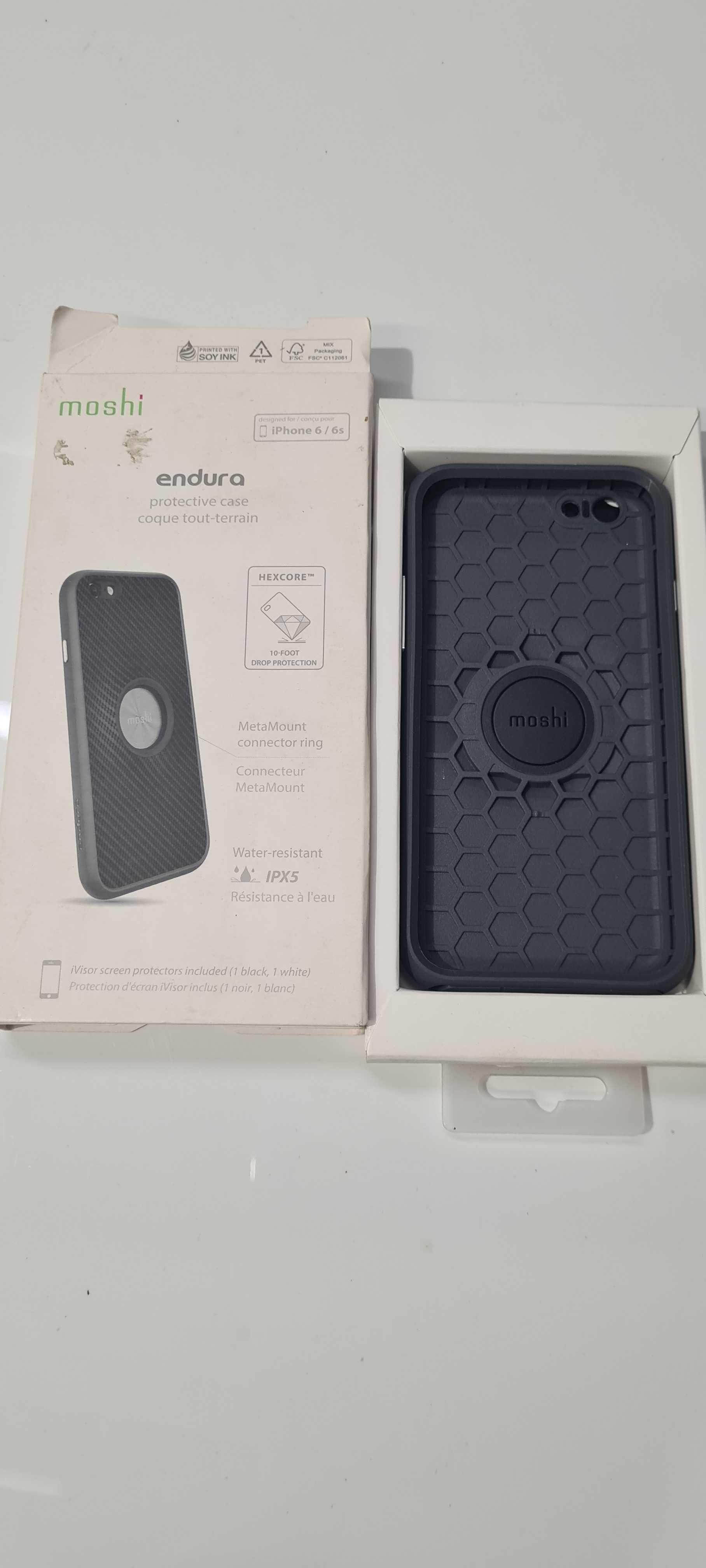 Предпазен калъф Moshi Endura за iPhone 6/6s, Carbon Black