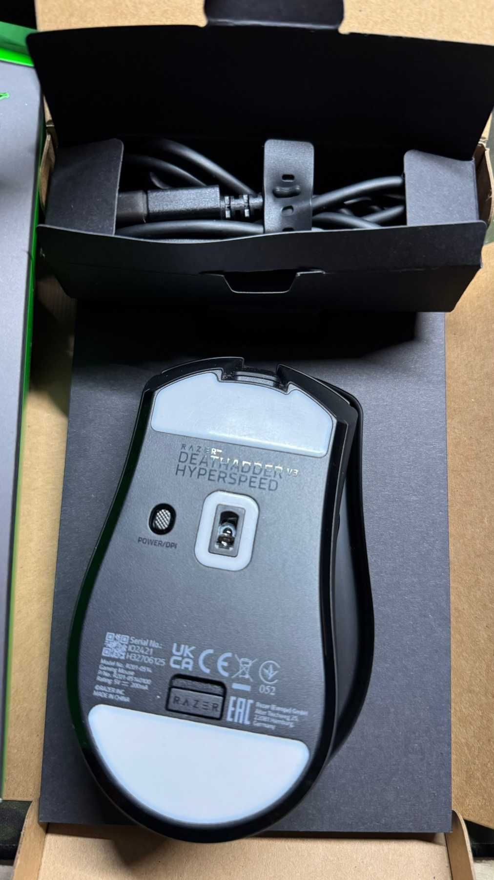 Гейминг мишка Razer Deathadder v3 Hyperspeed КАТО НОВА