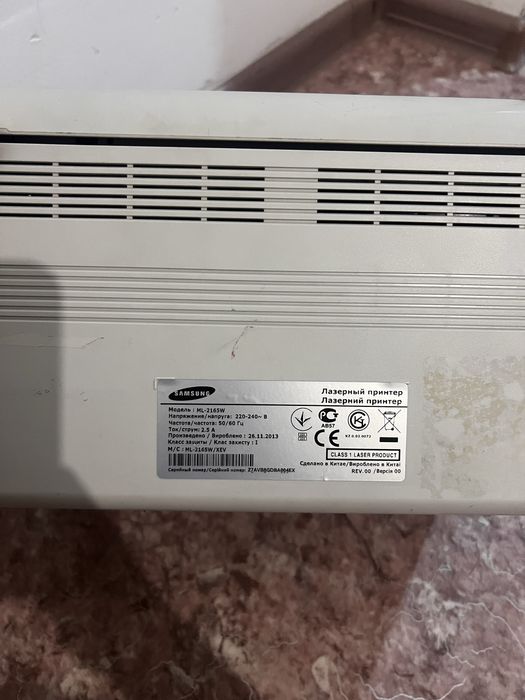Продается принтер Samsung б/у