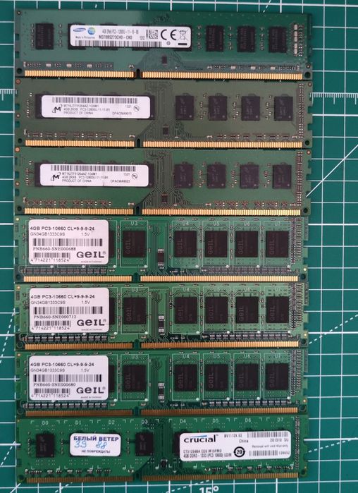 Модули памяти DDR 3 4Gb
